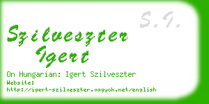 szilveszter igert business card